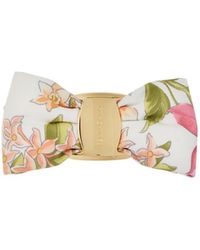 Ferragamo - Spring Print Vara Bow Hair Clip - Lyst