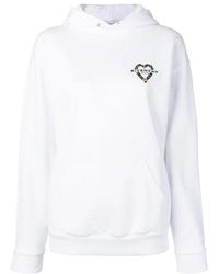 Givenchy - Heart-Shaped Logo Hooded Sweater - Lyst