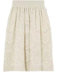 Loro Piana - Cashmere Knitted Midi Skirt - Lyst