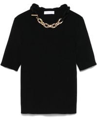 Rabanne - Chain Link-Detailed Crewneck Top - Lyst