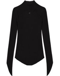 Courreges - Courrèges Circle Mockneck Jumper - Lyst