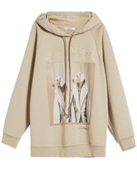 Max Mara Lillo Dog Print Hoodie in Black | Lyst Max Mara Lillo Dog Print Hoodie in Black | Lyst