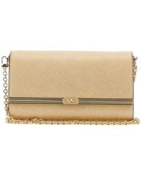 Michael Kors - Michael Mona Large Metallic Clutch Bag - Lyst