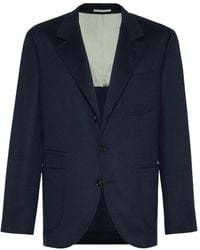 Brunello Cucinelli - Notched-Lapels Single-Breasted Blazer - Lyst