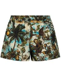 DSquared² - Monkey Printed Pull On Shorts - Lyst