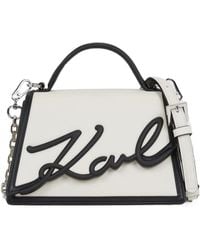 KARL LAGERFELD - K/Signature Top-Handle Satchel - Lyst
