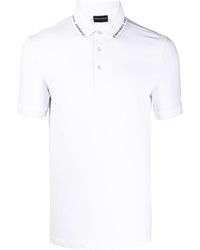 Emporio Armani - Collar-Logo Polo Shirt - Lyst