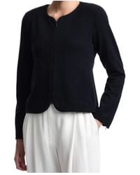 Emporio Armani - Long-Sleeved Zip-Up Jacket - Lyst