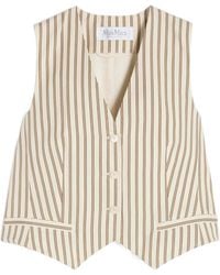 Max Mara - Mxmfauno Pinstriped Waistcoat - Lyst