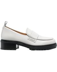 Aeyde - Ruth 40Mm Round-Toe Loafers - Lyst