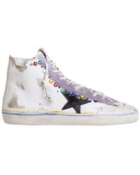 Golden Goose - Francy Penstar Lab With Leather Star And Studs - Lyst
