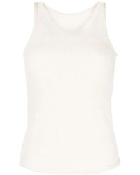 Low Classic - Sleeveless Fleece Knitted Top - Lyst