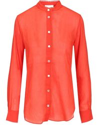 forte_forte - Serafino Lace-Trim Voile Shirt - Lyst