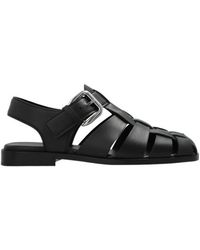 Bottega Veneta - Square-Toe Sandals - Lyst