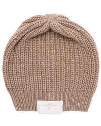 Brunello Cucinelli - Knitted Turn-Up Brim Beanie - Lyst
