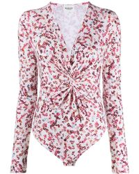 Isabel Marant - Abstract-Print Bodysuit - Lyst