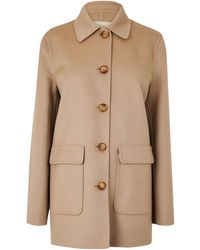 Valentino - Short Lapel Wool Coat - Lyst