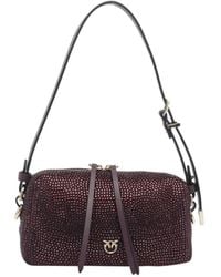 Pinko - Embellished Mini Crossbody Boston Bag - Lyst