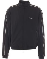 Represent - Logo Embroidered Zipped Sweatshirt - Lyst