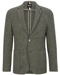 BOSS - Long-Sleeve Blazer - Lyst