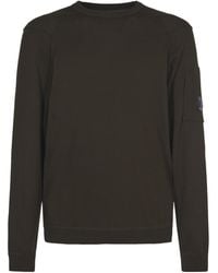 C.P. Company - Lens Detail Crewneck Jumper - Lyst