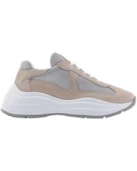 Prada - America's Cup Logo-Lace-Up Casual Sneakers - Lyst