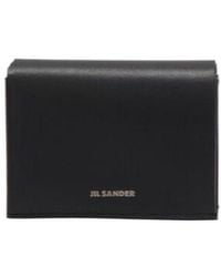 Jil Sander - Logo-Embossed Tri-Fold Wallet - Lyst
