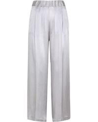 Semicouture - Elastic Waist Casual Pants - Lyst