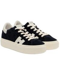 Hogan - Color Block Leather Sneakers - Lyst