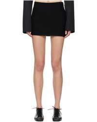 Rier - Walker Side-Slit Wool Mini Skirt - Lyst