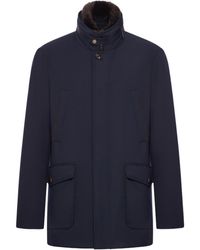 Moorer - Fur-Collar Coat - Lyst