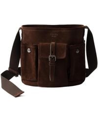 Prada - Route Suede Mini Bucket Bag - Lyst