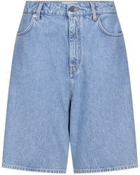 Loulou de Saison - High-Rise Denim Shorts - Lyst