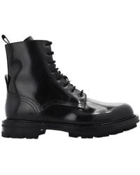 McQueen - Ankle Lace-Up Boots - Lyst