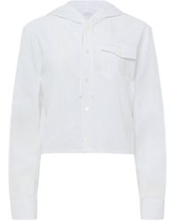 JW Anderson - Cropped Hooded Shirt - Lyst