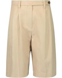Brunello Cucinelli - Pleated Tailored Shorts - Lyst