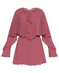 LoveShackFancy - Liraine Tiered Mini Dress - Lyst