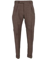 PT01 - Casual Trousers With Belt Loops - Lyst