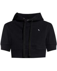 Raf Simons - Cropped Short-Sleeve Hoodie - Lyst