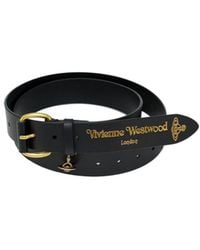 Vivienne Westwood - Wide Alex Charm Leather Belt - Lyst