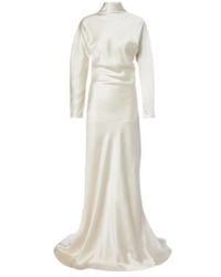 Rohe - Bridal Draped Satin Gown - Lyst