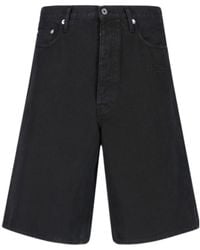Off-White c/o Virgil Abloh - Logo Embroidered Button Detailed Shorts - Lyst