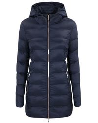 EA7 - Logo Hooded Down Jacket - Lyst