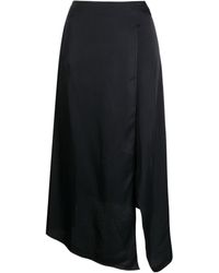 Stella McCartney - Asymmetric High-Waisted Midi Skirt - Lyst