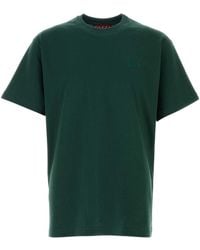 Gucci - Logo Embroidered Crewneck T-Shirt - Lyst