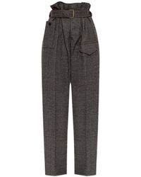 Etro - High-Waist Pleated Pants - Lyst
