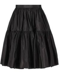 Valentino - Ruffled High Waist Skirt - Lyst