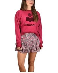 Isabel Marant - Isabel Marant Étoile Moby Logo-Printed Crewneck Sweatshirt - Lyst