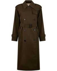 Burberry - Long Trench Coat With A Belt - Lyst