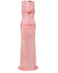 David Koma - Sequined Draped Gown - Lyst